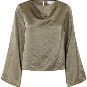 Selected Femme, Dames, Blouses & Shirts, Groen, Maat: 2XL