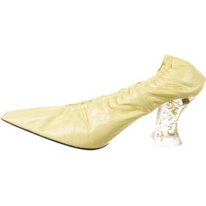 Bottega Veneta, Dames, Schoenen, Geel, Maat: 36 1/2 EU Leer,