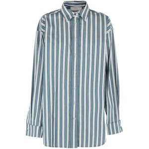 Remain Birger Christensen, Dames, Blouses & Shirts, Groen, Maat: 3XS Katoen,