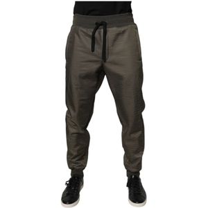 Dolce & Gabbana, Heren, Broeken, Bruin, Maat: L Leer,