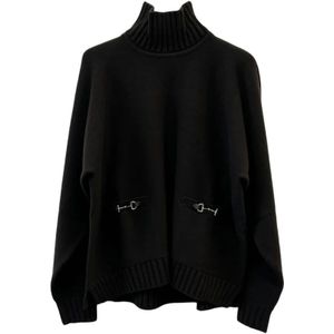 Gucci, Dames, Truien, Zwart, Maat: M Wol,