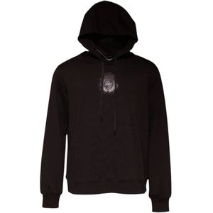 Dolce & Gabbana, Heren, Sweatshirts & Hoodies, Bruin, Maat: 3XL Katoen,