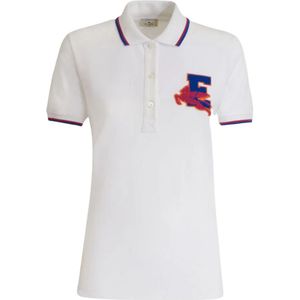 Etro, Dames, Tops, Wit, Maat: M Katoen,