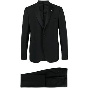 Tagliatore, Heren, Pakken, Zwart, Maat: XL Zijde,