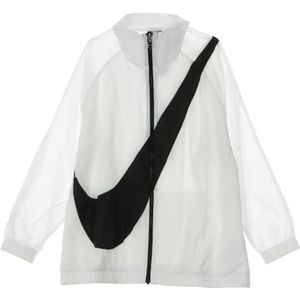 Nike, Dames, Jassen, Wit, Maat: M Poliester,
