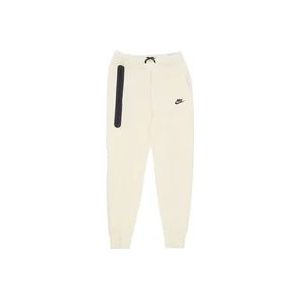 Nike Tech Fleece Lichtgewicht Jogger Broek , Beige , Heren , Maat: M