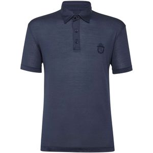 Billionaire, Heren, Tops, Blauw, Maat: S Linnen,