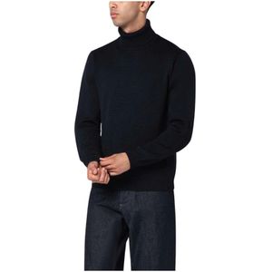 Roberto Collina, Heren, Truien, Blauw, Maat: 3XL