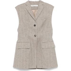 Mark Kenly Domino Tan, Dames, Jassen, Beige, Maat: S Wol,