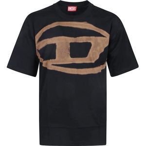 Diesel, Heren, Tops, Zwart, Maat: S
