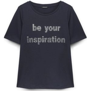 Fiorella Rubino, Dames, Tops, Blauw, Maat: XS Katoen,