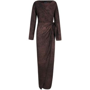 Cortana, Dames, Jurken, Rood, Maat: XL Linnen,
