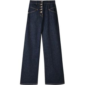 Patrizia Pepe, Dames, Jeans, Blauw, Maat: W25 Katoen,