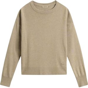 Woolrich, Dames, Truien, Beige, Maat: L Wol,