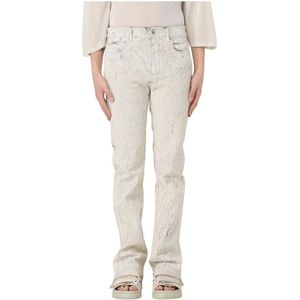 Rick Owens, Heren, Broeken, Wit, Maat: W32 Katoen,