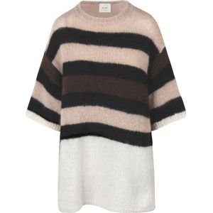Alysi, Dames, Truien, Veelkleurig, Maat: S Mohair,