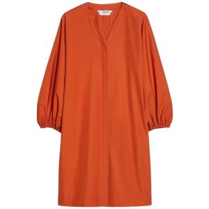 Max Mara, Dames, Jurken, Oranje, Maat: XS Katoen,