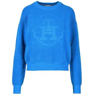 Tommy Hilfiger, Dames, Truien, Blauw, Maat: XS Katoen,