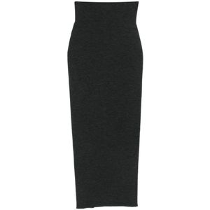 Alberta Ferretti, Dames, Rokken, Grijs, Maat: M Wol,