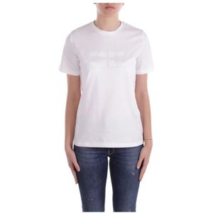 Elisabetta Franchi, Dames, Tops, Wit, Maat: XL Katoen,