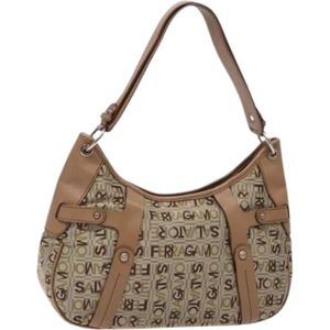 Salvatore Ferragamo Pre-owned, Dames, Pre-owned, Beige, Maat: ONE Size