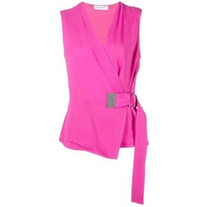 Fabiana Filippi, Dames, Tops, Roze, Maat: S