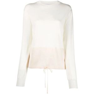 Jil Sander, Dames, Truien, Beige, Maat: XS Wol,