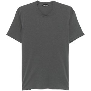 Tom Ford, Heren, Tops, Blauw, Maat: S Katoen,