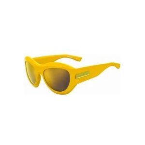 Dsquared2 Gele/bruine zonnebril , Yellow , Heren , Maat: 59 MM