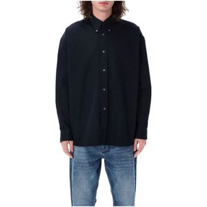 Studio Nicholson, Heren, Overhemden, Blauw, Maat: L