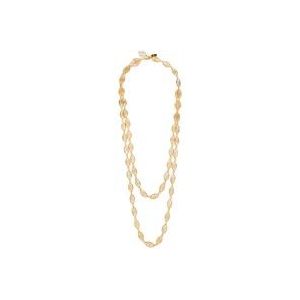 Chloé Dubbele messing ketting , Yellow , Dames , Maat: ONE Size
