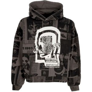 Acupuncture, Heren, Sweatshirts & Hoodies, Veelkleurig, Maat: S Katoen,