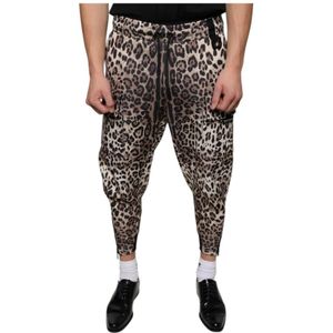 Dolce & Gabbana, Heren, Broeken, Veelkleurig, Maat: XS Katoen,
