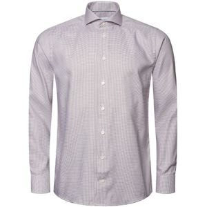 Eton - Overhemd - Beige - Katoen - Lange Mouw - Formeel