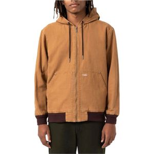 Dickies, Heren, Sweatshirts & Hoodies, Bruin, Maat: L Katoen,