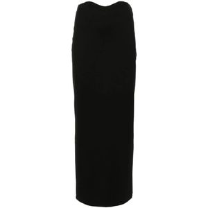 Staud, Dames, Rokken, Zwart, Maat: M Jersey,