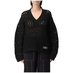 Ganni, Dames, Truien, Zwart, Maat: S