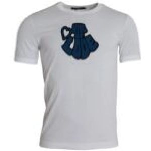 Dolce & Gabbana - TSH86383 - T-shirt - Wit - Korte Mouwen - Ronde Hals