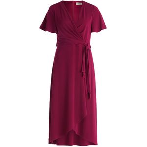 Vera Mont - Jersey Jurk - Rood - Korte Mouw