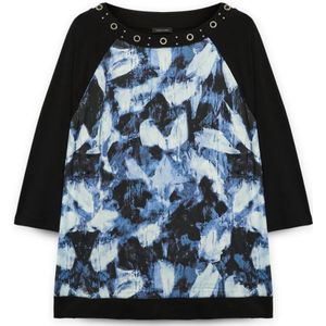 Fiorella Rubino, Dames, Tops, Zwart, Maat: S Katoen,