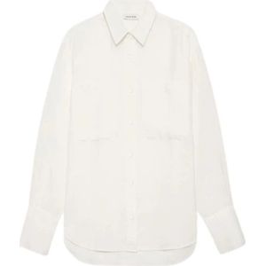 Anine Bing, Dames, Blouses & Shirts, Wit, Maat: XS Linnen,