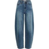 Gestuz - GZviva - Jeans - Blauw - Baggy Pasvorm - Hoge Taille