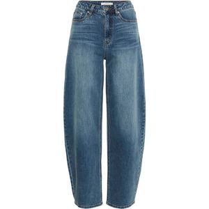 Gestuz - GZviva - Jeans - Blauw - Baggy Pasvorm - Hoge Taille