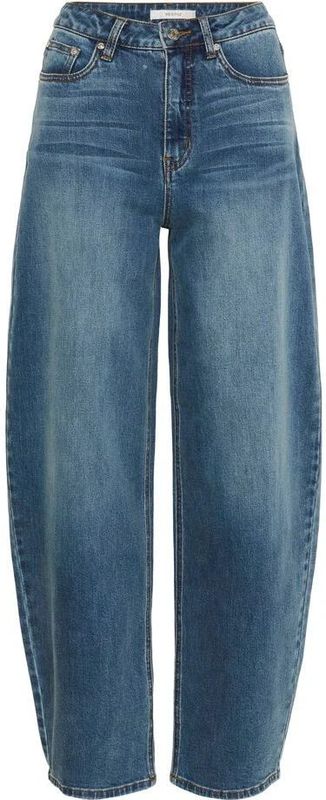 Gestuz - GZviva - Jeans - Blauw - Baggy Pasvorm - Hoge Taille