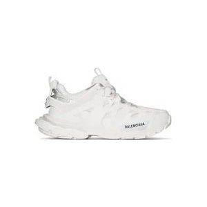 Balenciaga Witte Leren Sneakers , White , Heren , Maat: 40 EU
