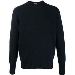 Drumohr, Heren, Truien, Blauw, Maat: M Wol,