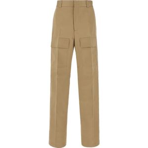 Gucci, Heren, Broeken, Bruin, Maat: L Katoen,
