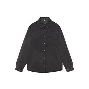 Gucci Omkeerbaar GG-Print Overhemd , Black , Heren , Maat: XL