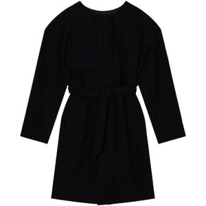 Emporio Armani, Dames, Jurken, Zwart, Maat: XS