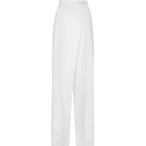 Dolce & Gabbana, Dames, Broeken, Wit, Maat: S Katoen,